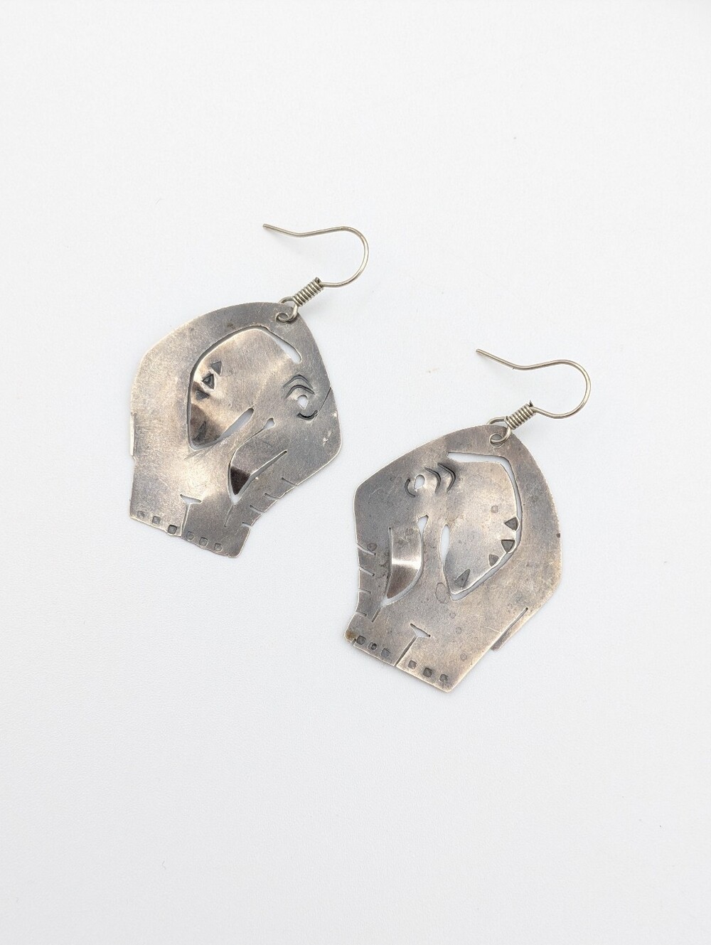 Artisan hand crafted elephant earrings